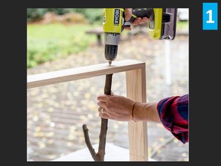 DIY - Comment construire un porte manteau nature.