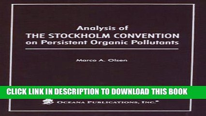 [PDF] Analysis of the Stockholm Convention on Persistent Organic Pollutants Full Collection
