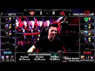 【賽事精華】20151016 S5世界賽八強賽 W3D2 ahq vs SKT