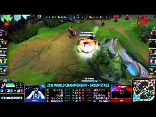 【賽事精華】20151011 S5世界賽小組賽 W2D4 C9 vs ahq 附加賽