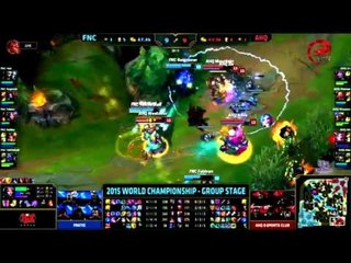 【賽事精華】20151011 S5世界賽小組賽 W2D4 FNC vs ahq