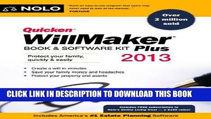 [PDF] Quicken WillMaker Plus 2013 Edition: Book   Software Kit Full Online