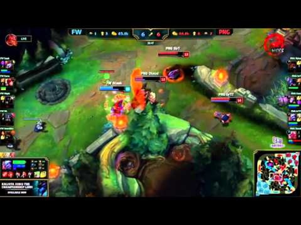 【賽事精華】20151008 S5世界賽小組賽 W2D1 FW vs PNG精華