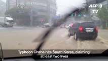 Powerful typhoon Chaba hits South Korea