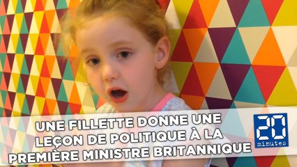 Une fillette donne une leçon de politique à la première ministre britannique