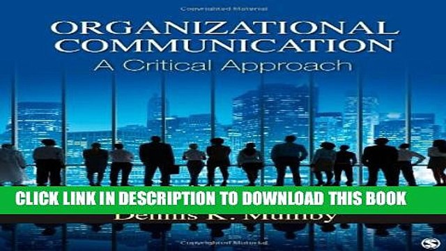 [PDF] Organizational Communication: A Critical Approach Full Colection