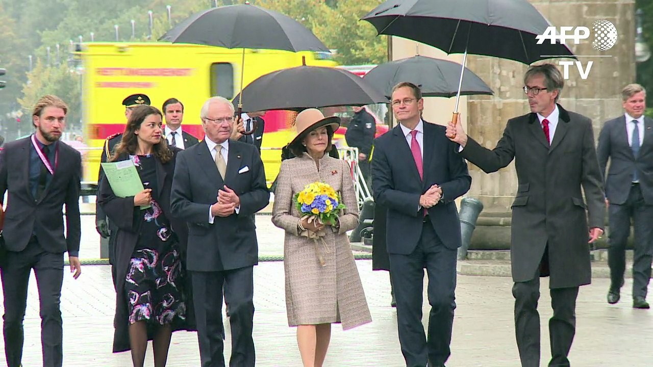 Schwedisches königspaar beginnt viertägigen deutschlandbesuch