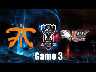 《LOL》2015 世界大賽 - 四強賽 Day 2 (粵語) FNC vs KOO Tigers Game 3