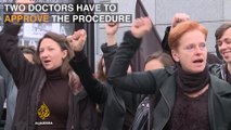 Women are protesting for abortion rights in Poland