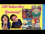 **CLOSED** 350 SUBSCRIBER GIVEAWAY!! Five Winners, FREE Toys!! Liam and Taylor's Corner