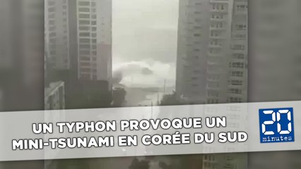 Le Typhon Chaba provoque un mini-tsunami en Corée