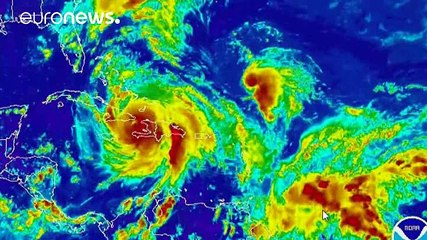 Hurricane Matthew sweeps across the Caribbean
