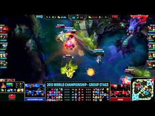 【賽事精華】20151003 S5世界賽小組賽 ahq vs FNC精華