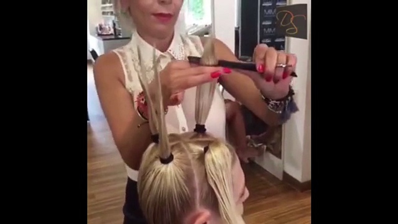 Woman goes to the hairdresser. Not imagine what happens