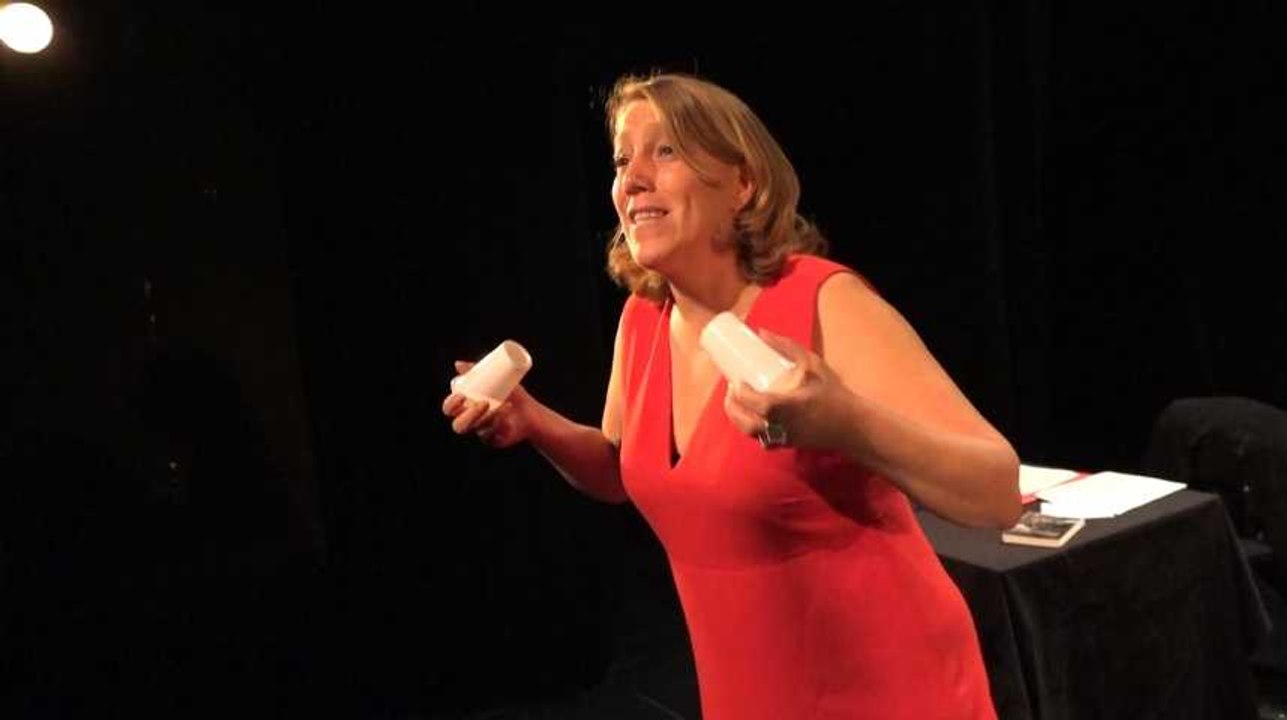 Répétion de Danielle Simonnet avant son "one-woman show"