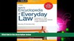 FAVORITE BOOK  Nolo s Encyclopedia of Everyday Law: Answers to Your Most Frequently Asked Legal