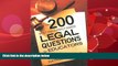 FAVORITE BOOK  The 200 Most Frequently Asked Legal Questions for Educators