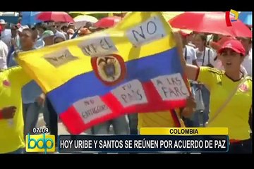 Colombia: Presidente Santos se reúne hoy con su antecesor Álvaro Uribe