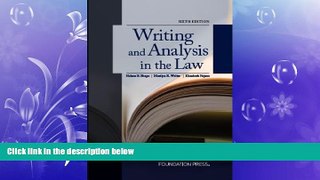 FAVORITE BOOK  Writing and Analysis in the Law, 6th Edition