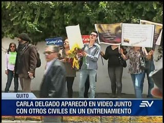 Carla Delgado rindió testimonio sobre aparición en videos militares