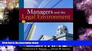 FAVORITE BOOK  Managers and the Legal Environment: Strategies for the 21st Century