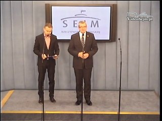 Poseł Michał Cieślak - konferencja z 4 października 2016 r.