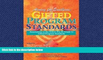 READ book  Aiming for Excellence: Annotations to the NAGC Pre-K-Grade 12 Gifted Program Standards