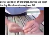 Parmağınızdan yüzük çıkarmanız için pratik yöntem. practical method to remove rings from fingers.