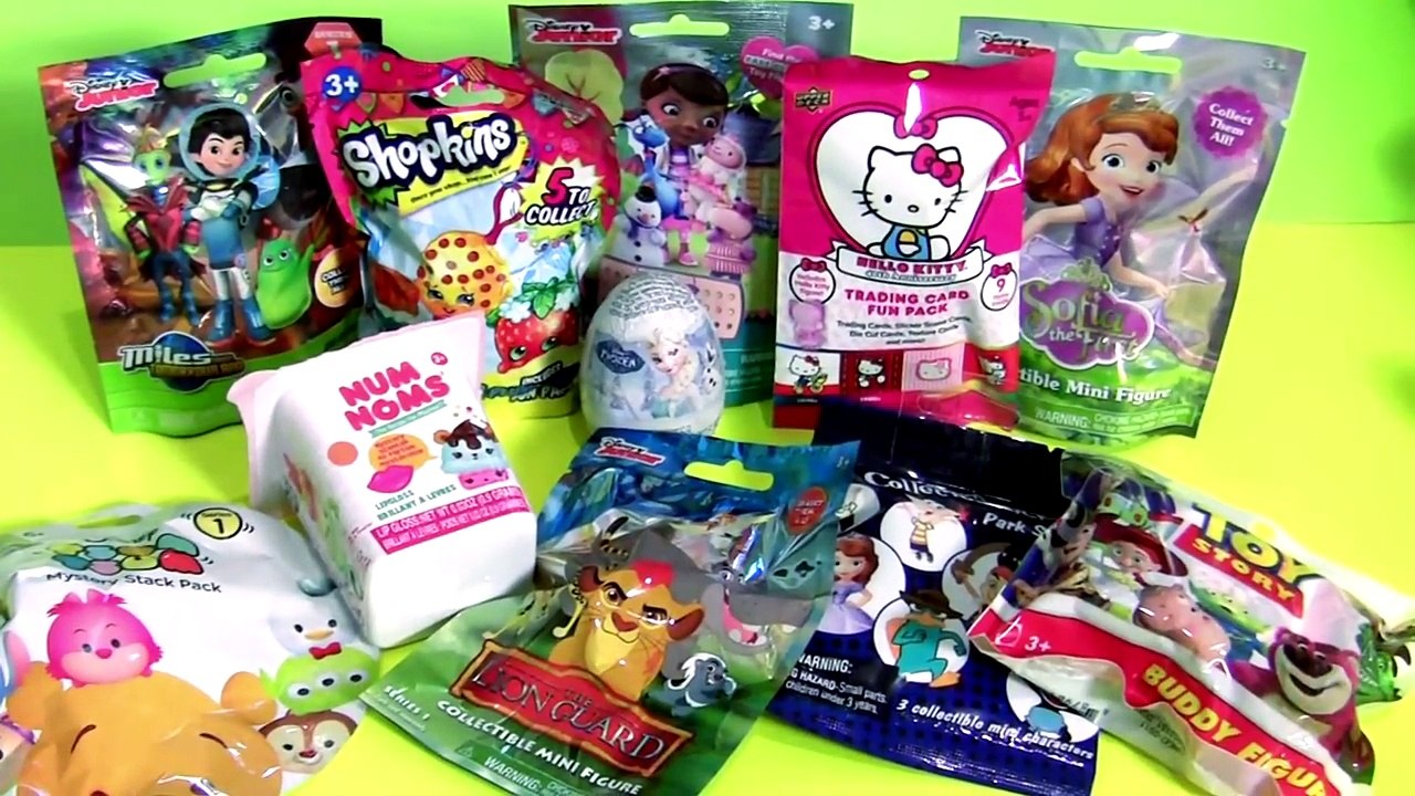 Blind Bags Collection Lion Guard Shopkins Sofia Miles Disney Tsum Tsum Hello Kitty Num Noms