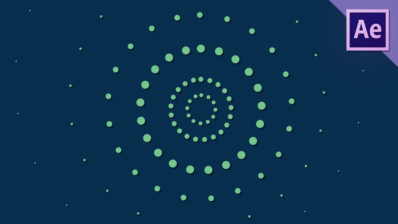 Quick & simple After Effects dotted circle burst (with elipse and dash options)