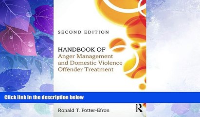 Must Have PDF  Handbook of Anger Management and Domestic Violence Offender Treatment  Best Seller