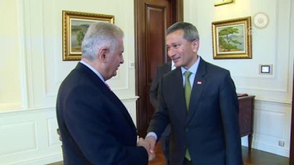Başbakan Yıldırım, Singapur Dışişleri Bakanı Balakrishnan'ı Kabul Etti