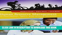 New Book Human Resource Management in Recreation, Sport, and Leisure Services