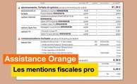 Assistance Orange - Les mentions fiscales pro - Orange