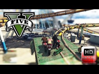 Epic Roller Coaster Ride On Bikes Cum Deathmatch ( GTA 5 Funny Montage )