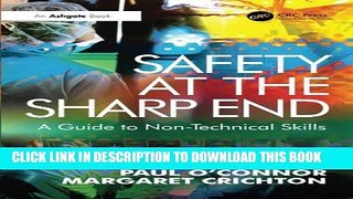 New Book Safety at the Sharp End: A Guide to Non-Technical Skills
