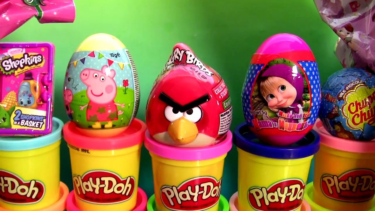 Giant Disney Fairies Princess Sofia Surprise Eggs Play Doh Huevos Sorpresa PeppaPig Frozen Shopkins