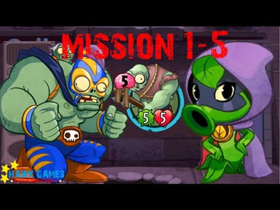 Plants vs. Zombies Heroes - Zombies Mission 1: Battle at the BBQ 1-5 BOSS [4K 60FPS]