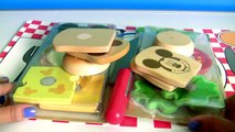 Mickey Mouse Clubhouse Wooden Sandwich Maker Make Play Doh Sandwiches & Hamburgers Disney Kids Toys