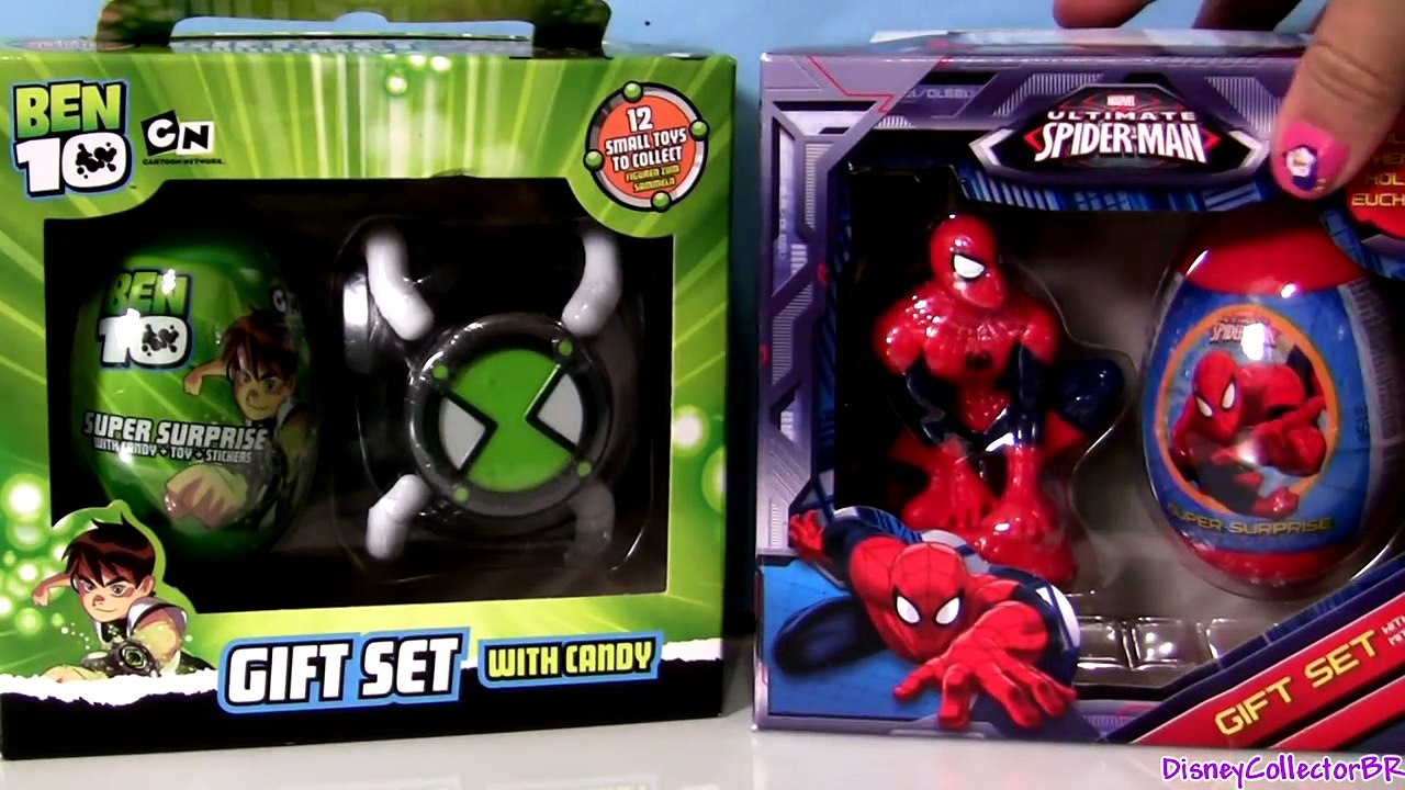 Super Surprise Eggs Gift Set Ultimate Spiderman Marvel BEN10 Easter Eggs by Disneycollector