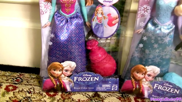 Disney Frozen Elsa Anna Royal Color Changing Dolls Pixar Cars Color Changers by FunToys