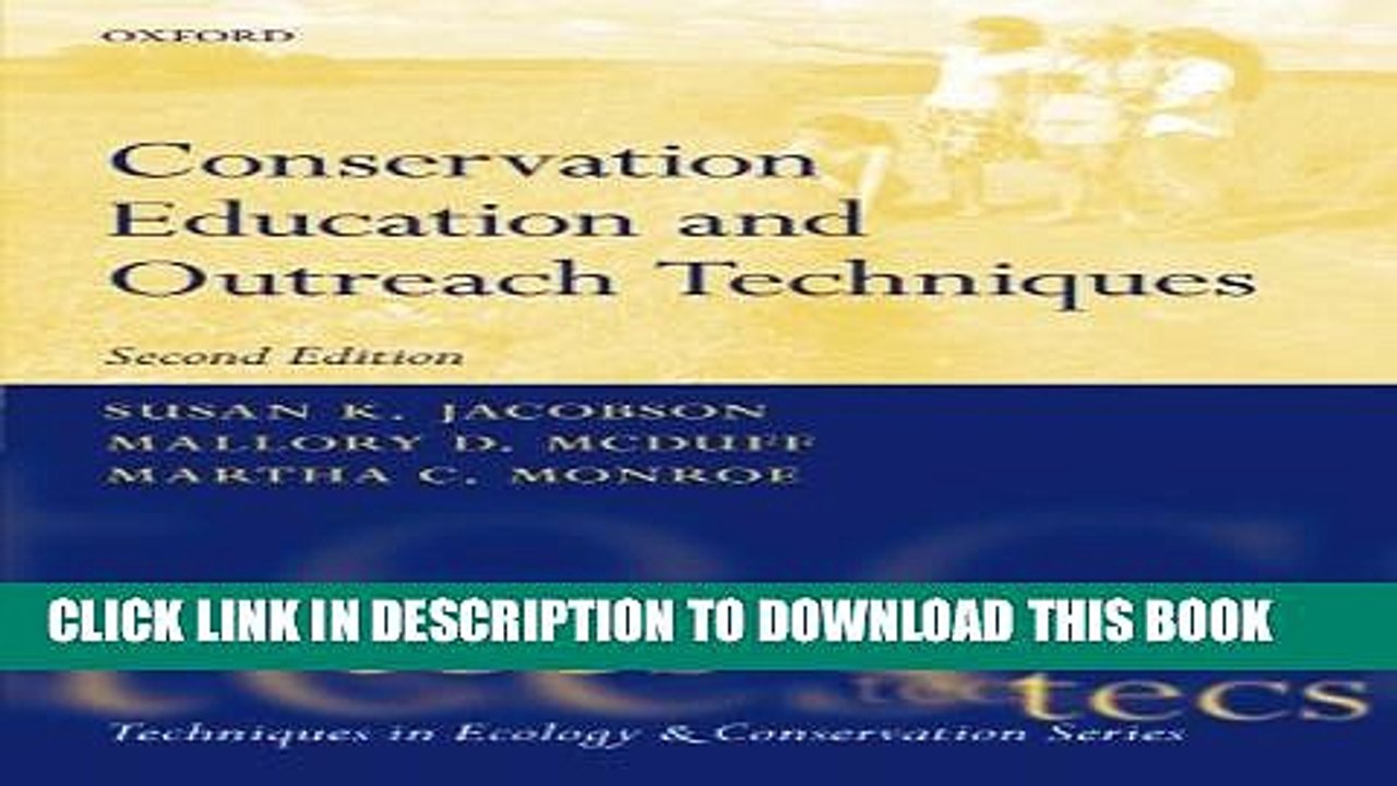 [Read PDF] Conservation Education and Outreach Techniques (Techniques in Ecology   Conservation)