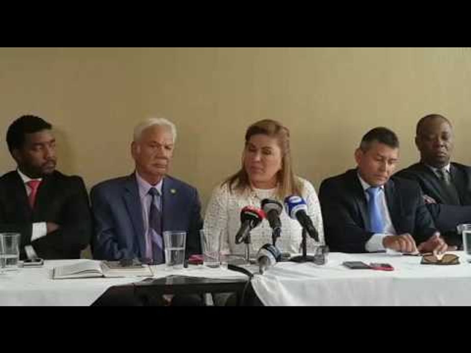 Abogados del expresidente Ricardo Martinelli hablan en conferencia de prensa