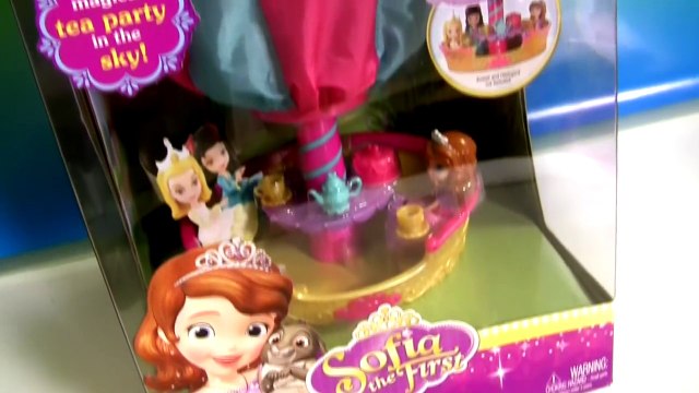 Sofia the First Balloon Tea Party 2-in-1 Playset with Disney Frozen Princess Anna Elsa of Arendelle