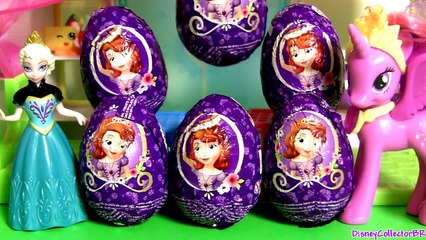 Princesita Sofía Huevos Sorpresa of Disney Princess Sofia the First Christmas Surprise Eggs