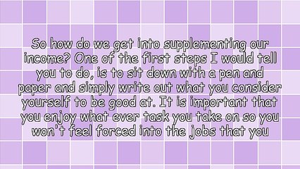 Supplementing Your Income With Services