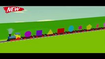 10 Colorful Shapes Train #Learning shapes for children