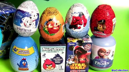OVOS SURPRESA Angry Birds Galinha Pintadinha STAR WARS Spiderman FROZEN Patrulha Canina