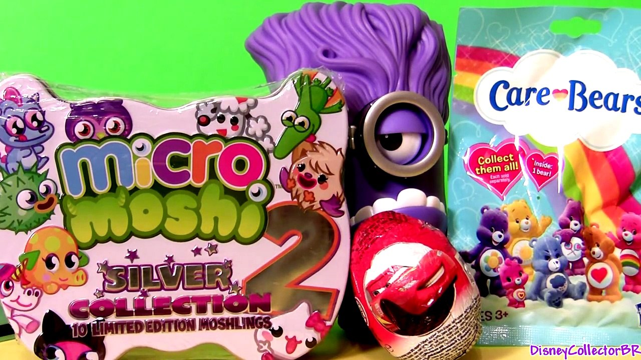 10 Micro MOSHI Monsters Moshlings Limited Edition + Kinder Surprise Egg Disney Pixar Cars 2 Huevos