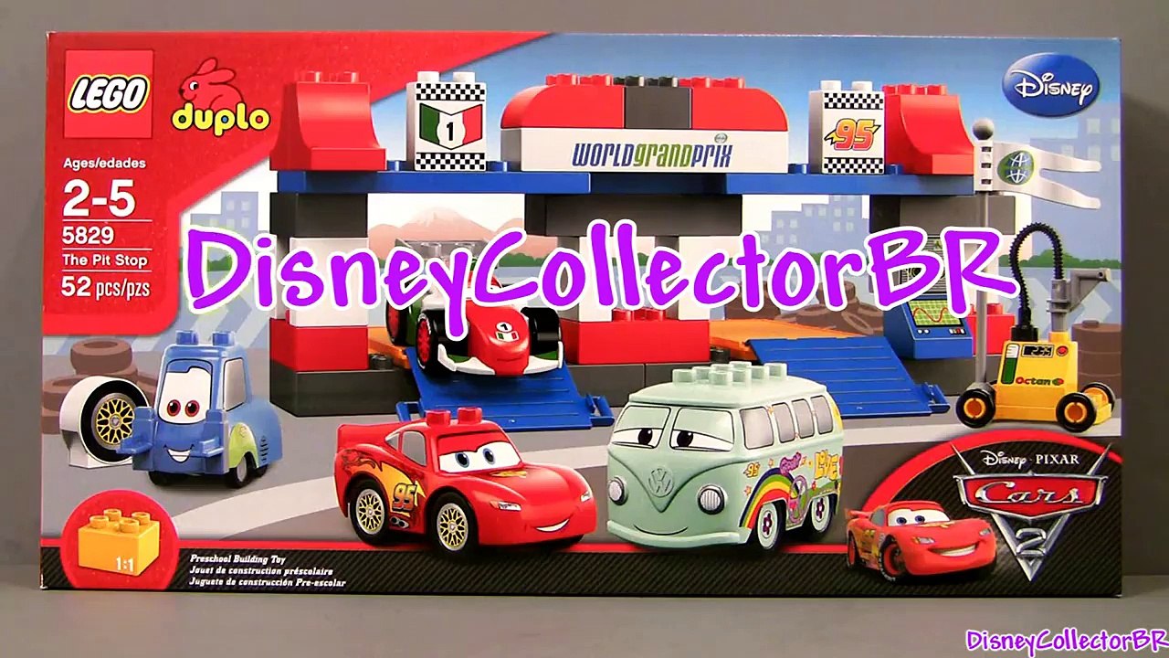 Lego Duplo CARS 2 Build Lightning McQueen, Fillmore, Guido Disney Pixar 5829 Buildable Toys